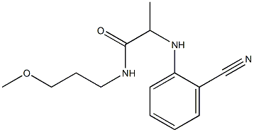 2-[(2-cyanophenyl)amino]-N-(3-methoxypropyl)propanamide Structure