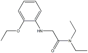 2-[(2-ethoxyphenyl)amino]-N,N-diethylacetamide Structure