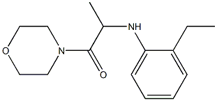 2-[(2-ethylphenyl)amino]-1-(morpholin-4-yl)propan-1-one Structure