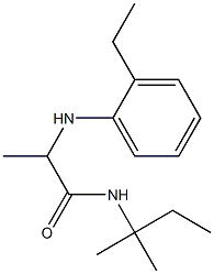 2-[(2-ethylphenyl)amino]-N-(2-methylbutan-2-yl)propanamide 구조식 이미지