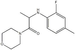 2-[(2-fluoro-4-methylphenyl)amino]-1-(morpholin-4-yl)propan-1-one 구조식 이미지