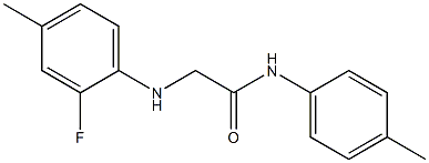 2-[(2-fluoro-4-methylphenyl)amino]-N-(4-methylphenyl)acetamide 구조식 이미지