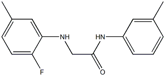 2-[(2-fluoro-5-methylphenyl)amino]-N-(3-methylphenyl)acetamide 구조식 이미지