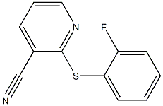 2-[(2-fluorophenyl)sulfanyl]pyridine-3-carbonitrile Structure
