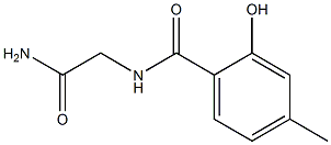 2-[(2-hydroxy-4-methylphenyl)formamido]acetamide Structure