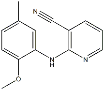 2-[(2-methoxy-5-methylphenyl)amino]nicotinonitrile Structure