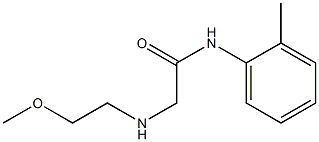 2-[(2-methoxyethyl)amino]-N-(2-methylphenyl)acetamide 구조식 이미지