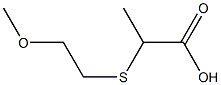 2-[(2-methoxyethyl)thio]propanoic acid 구조식 이미지