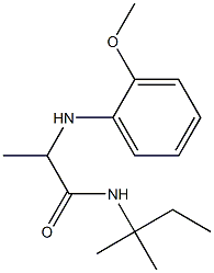 2-[(2-methoxyphenyl)amino]-N-(2-methylbutan-2-yl)propanamide 구조식 이미지