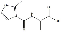 2-[(2-methyl-3-furoyl)amino]propanoic acid Structure