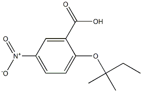 2-[(2-methylbutan-2-yl)oxy]-5-nitrobenzoic acid 구조식 이미지