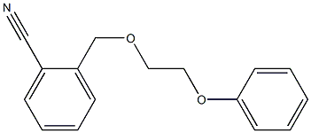 2-[(2-phenoxyethoxy)methyl]benzonitrile Structure