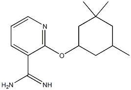 2-[(3,3,5-trimethylcyclohexyl)oxy]pyridine-3-carboximidamide Structure