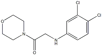 2-[(3,4-dichlorophenyl)amino]-1-(morpholin-4-yl)ethan-1-one 구조식 이미지