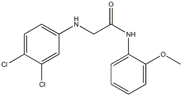 2-[(3,4-dichlorophenyl)amino]-N-(2-methoxyphenyl)acetamide Structure