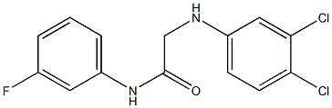 2-[(3,4-dichlorophenyl)amino]-N-(3-fluorophenyl)acetamide Structure