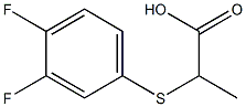 2-[(3,4-difluorophenyl)thio]propanoic acid 구조식 이미지