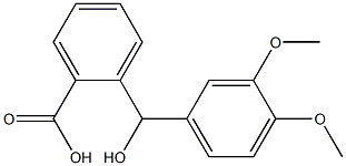 2-[(3,4-dimethoxyphenyl)(hydroxy)methyl]benzoic acid 구조식 이미지
