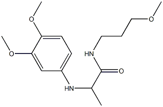 2-[(3,4-dimethoxyphenyl)amino]-N-(3-methoxypropyl)propanamide Structure