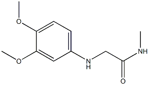 2-[(3,4-dimethoxyphenyl)amino]-N-methylacetamide 구조식 이미지