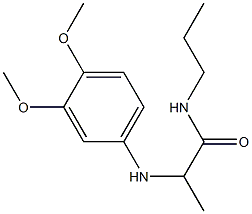 2-[(3,4-dimethoxyphenyl)amino]-N-propylpropanamide 구조식 이미지