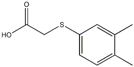 2-[(3,4-dimethylphenyl)sulfanyl]acetic acid Structure