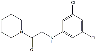 2-[(3,5-dichlorophenyl)amino]-1-(piperidin-1-yl)ethan-1-one 구조식 이미지