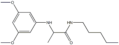 2-[(3,5-dimethoxyphenyl)amino]-N-pentylpropanamide 구조식 이미지