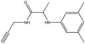 2-[(3,5-dimethylphenyl)amino]-N-(prop-2-yn-1-yl)propanamide Structure