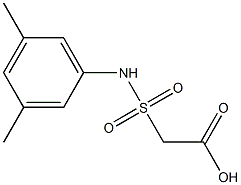 2-[(3,5-dimethylphenyl)sulfamoyl]acetic acid Structure