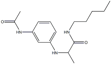 2-[(3-acetamidophenyl)amino]-N-pentylpropanamide 구조식 이미지