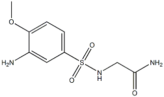 2-[(3-amino-4-methoxybenzene)sulfonamido]acetamide 구조식 이미지