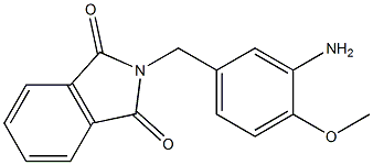 2-[(3-amino-4-methoxyphenyl)methyl]-2,3-dihydro-1H-isoindole-1,3-dione Structure