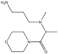 2-[(3-aminopropyl)(methyl)amino]-1-(morpholin-4-yl)propan-1-one 구조식 이미지