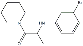 2-[(3-bromophenyl)amino]-1-(piperidin-1-yl)propan-1-one 구조식 이미지