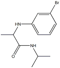 2-[(3-bromophenyl)amino]-N-(propan-2-yl)propanamide 구조식 이미지