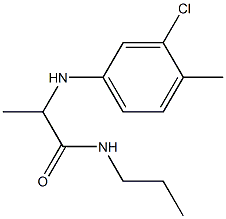 2-[(3-chloro-4-methylphenyl)amino]-N-propylpropanamide Structure