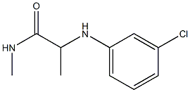 2-[(3-chlorophenyl)amino]-N-methylpropanamide Structure