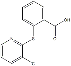 2-[(3-chloropyridin-2-yl)thio]benzoic acid Structure