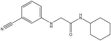 2-[(3-cyanophenyl)amino]-N-cyclohexylacetamide Structure