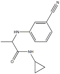 2-[(3-cyanophenyl)amino]-N-cyclopropylpropanamide 구조식 이미지