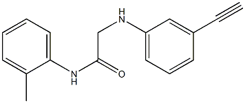 2-[(3-ethynylphenyl)amino]-N-(2-methylphenyl)acetamide Structure