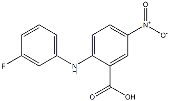 2-[(3-fluorophenyl)amino]-5-nitrobenzoic acid Structure