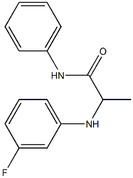 2-[(3-fluorophenyl)amino]-N-phenylpropanamide 구조식 이미지