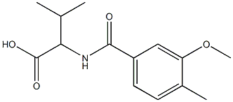2-[(3-methoxy-4-methylphenyl)formamido]-3-methylbutanoic acid 구조식 이미지