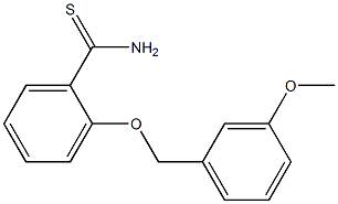 2-[(3-methoxybenzyl)oxy]benzenecarbothioamide 구조식 이미지