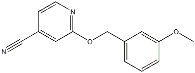 2-[(3-methoxybenzyl)oxy]isonicotinonitrile Structure