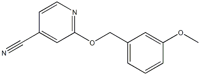 2-[(3-methoxybenzyl)oxy]isonicotinonitrile 구조식 이미지