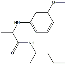 2-[(3-methoxyphenyl)amino]-N-(pentan-2-yl)propanamide Structure