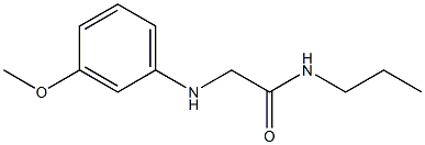 2-[(3-methoxyphenyl)amino]-N-propylacetamide Structure